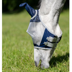 Maschera anti-mosche Horseware Shield Marino / argento Blu Maschera anti-mosche Horseware Shield Marino / argento Blu
