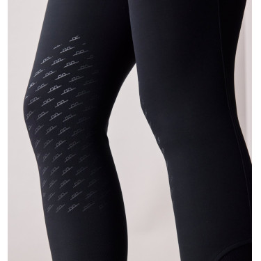 Pantaloni da equitazione donna a vita alta Horseware Allora Alessandro Albanese con grip al ginocchio Nero
