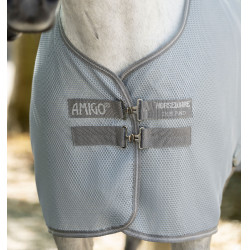 Coperta in rete asciugante AirNet Amigo Blu mélange / grigio titanio / argento