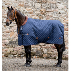 Coperta da box Signature 200 g Horseware Blu navy / marrone / argento Blu marino