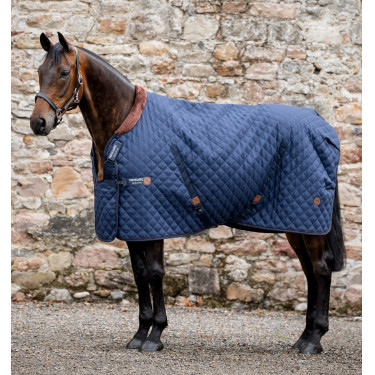 Coperta da box Signature 200 g Horseware Blu navy / marrone / argento Blu marino