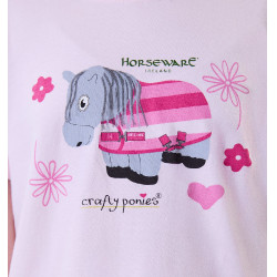 T-shirt bimbo equitazione Horseware x Crafty Ponies | equi-clic