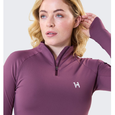 Polo equitazione donna invernale Horseware Strive 1/4 zip