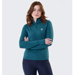 Polo 1/4 zip Horseware invernale Strive donna Verde dinastia Polo 1/4 zip Horseware invernale Strive donna Verde dinastia