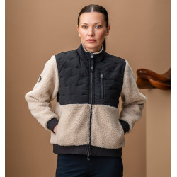Pile Horseware AA Lorenza zip donna Sabbia / nero Giallo