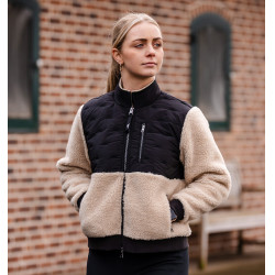 Pile Horseware AA Lorenza zip donna Sabbia / nero Giallo