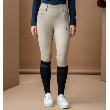Pantaloni Hybrid Horseware con fondello in pelle AA Fina donna Beige Pantaloni Hybrid Horseware con fondello in pelle AA Fina donna Beige