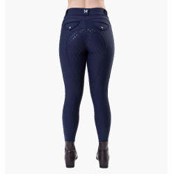 Pantaloni da equitazione Horseware Flexfit invernali full grip donna Marina Blu marino