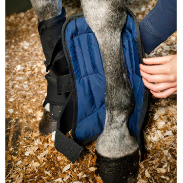 Fodera Ionic Horseware per stinchiere da box Nero