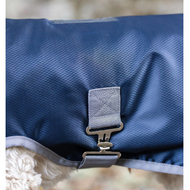 Coperta terapeutica per cane Horseware Ionic 50g Blu imperiale / argento e blu navy Coperta terapeutica per cane Horseware Ionic 50g Blu imperiale / argento e blu navy