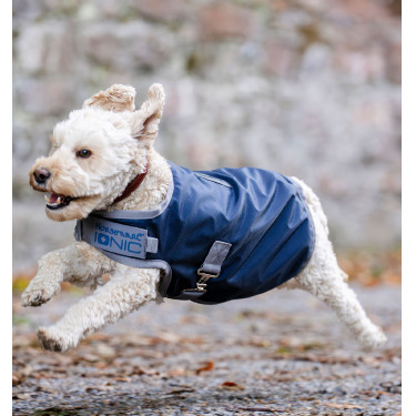 Coperta terapeutica per cane Horseware Ionic 50g Blu imperiale / argento e blu navy Coperta terapeutica per cane Horseware Ionic 50g Blu imperiale / argento e blu navy