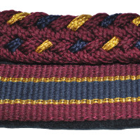 Set Capestro Nylon/Lurex + Lunghina Canter Bordeaux / oro / blu navy Set Capestro Nylon/Lurex + Lunghina Canter Bordeaux / oro / blu navy