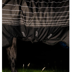 Coperta Horseware Amigo 1200D FieldSafe Reflectech Plus Turnout 100 g Nero / nero riflettente