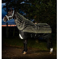 Coperta Horseware Amigo 1200D FieldSafe Reflectech Plus Turnout 0 g Nero / nero riflettente