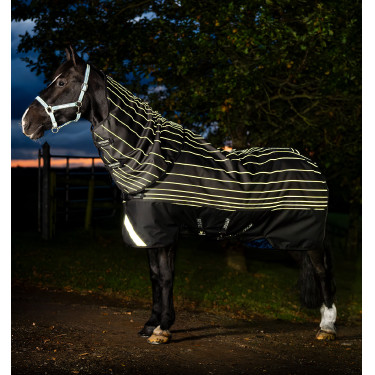 Coperta Horseware Amigo 1200D FieldSafe Reflectech Plus Turnout 0 g Nero / nero riflettente