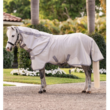 Coperta antimosche per pony Amigo® Bug Rug Plus Argento / grigio titanio / argento