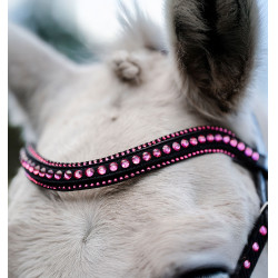 Briglia per pony Horseware Diamante Flash Nero / rosa Briglia per pony Horseware Diamante Flash Nero / rosa