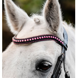 Briglia per pony Horseware Diamante Flash Nero / rosa Briglia per pony Horseware Diamante Flash Nero / rosa