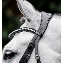 Briglia Horseware Diamante con chiudibocca flash Nero / argento Briglia Horseware Diamante con chiudibocca flash Nero / argento