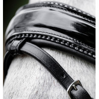 Briglia Horseware Diamante con chiudibocca flash Nero / argento