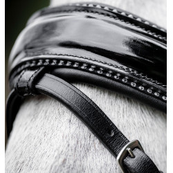 Briglia Horseware Diamante con chiudibocca flash Nero / argento Briglia Horseware Diamante con chiudibocca flash Nero / argento