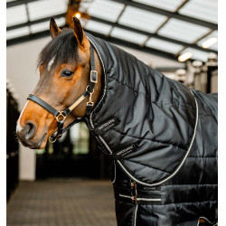 Copricollo da box Easy-Layer Horseware 100 g Nero / nero / argento
