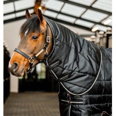 Copricollo da box Easy-Layer Horseware 100 g Nero / nero / argento