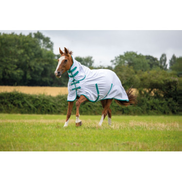 Coperta combinata anti-mosche Tempest Original Shires Bianco