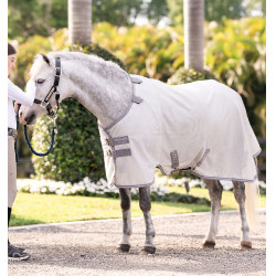 Camicia anti-insetti Horseware Amigo Bug Rug Pony Argento / grigio titanio / argento