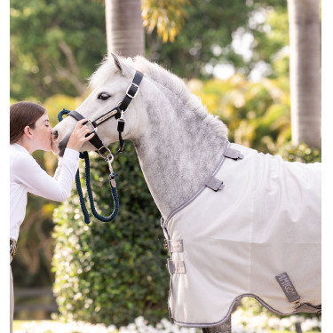Camicia anti-insetti Horseware Amigo Bug Rug Pony Argento / grigio titanio / argento