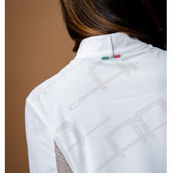 Polo da concorso Horseware AA Elena a maniche lunghe Bianco Polo da concorso Horseware AA Elena a maniche lunghe Bianco