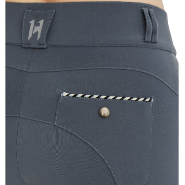Pantaloni Horseware Newmarket a vita media con grip al ginocchio Orchidea indaco Viola Pantaloni Horseware Newmarket a vita media con grip al ginocchio Orchidea indaco Viola