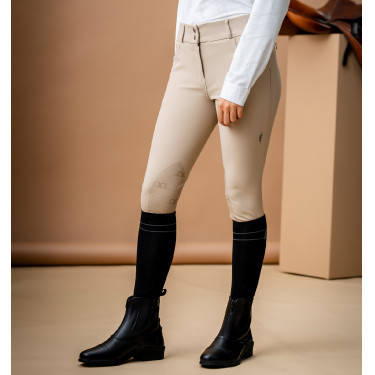 Pantaloni equitazione gara AA Aria con grip ginocchia