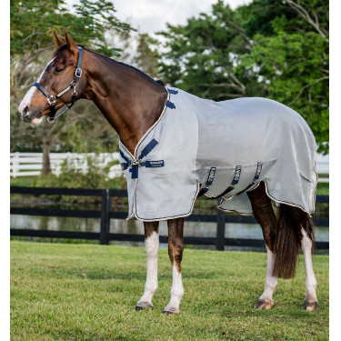 Coperta anti-mosche Horseware Protector Rambo Argento / blu navy
