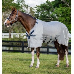 Coperta anti-mosche Horseware Protector Rambo Argento / blu navy