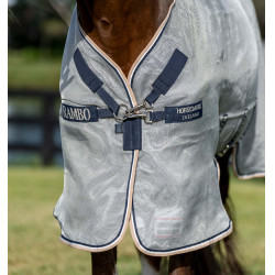Coperta anti-mosche Horseware Protector Rambo Argento / blu navy
