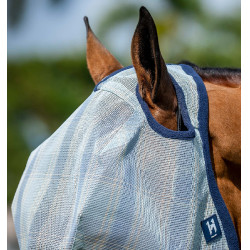 Maschere antimosche Horseware Newmarket senza orecchie Marine witney Blu marino