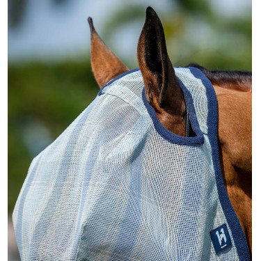 Maschere antimosche Horseware Newmarket senza orecchie Marine witney Blu marino