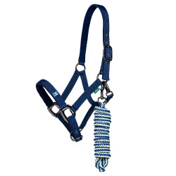 Capestro e lunghina Horseware Newmarket Marine witney Blu marino