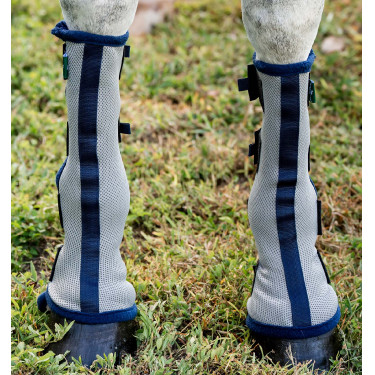 Paragambe anti-mosche Horseware confezione da 2 Argento / blu navy