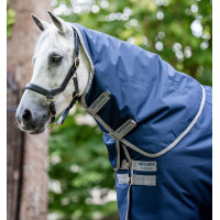 Copricollo Horseware Amigo Ripstop 900D Turnout Hood 150g Marine / grigio titanio Blu marino