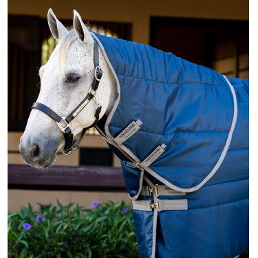 Collo da scuderia Horseware Amigo Ripstop Insulator 100g Marine / grigio titanio Blu marino