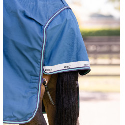 Coperta Horseware Rhino Turnout 100g Marino / grigio / acqua / grigio Blu marino