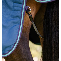 Coperta Horseware Rhino Turnout 100g Marino / grigio / acqua / grigio Blu marino