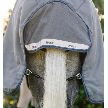 Coperta Horseware Rhino Hexstop Plus Pony Turnout 0g Grigio / indaco / blu navy
