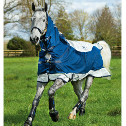 Coperta Horseware Rambo Summer Series V-Front Marina / grigio Blu