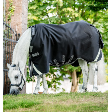 Coperta Horseware Rambo 1680D Turnout 250g VL Nero / temporale / grigio argento Coperta Horseware Rambo 1680D Turnout 250g VL Nero / temporale / grigio argento