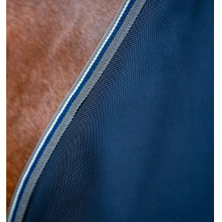 Coperta Horseware Rambo 1680D Turnout 100g Marino / temporale / grigio argento Blu marino