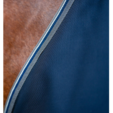 Coperta Horseware Rambo 1680D Turnout 100g Marino / temporale / grigio argento Blu marino