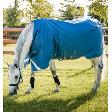 Coperta Horseware Ionic Therapy Turnout 100g Bleu imperial / argent /Marine Blu